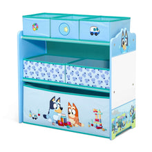 Bluey Design and Store 6 Bin Toy Storage Organizer by Delta Children