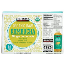 Kirkland Signaure Organic Raw Kombucha, 16 fl oz, 8-count