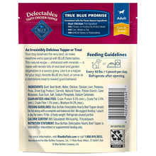 Blue Buffalo Delectables Natural Wet Dog Food Toppers, Hearty Beef, 3-oz Pouch
