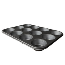 (3 pack) Mainstays 12-Cup Nonstick Muffin Pan, Cupcake Pan, 2.9" Diameter Cup, Gray, 1 Count