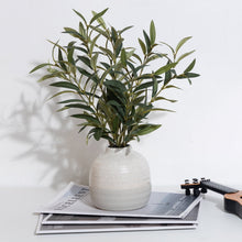 Better Homes & Gardens 14" Indoor Artificial Olive Plant in Two-Tone Ceramic Vase