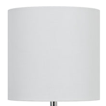 Mainstays Green Glass Table Lamp with White Linen Shade, 12.75 Inch