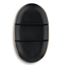Thyme & Table Stoneware Divided Serving Platter, Onyx Collection