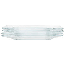 Mainstays 12-Piece Square Clear Glass Dinnerware Set