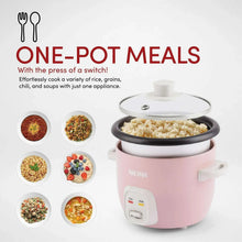 AROMA 4-Cup (Cooked) / 1 Qt. Rice & Grain Cooker, Pink