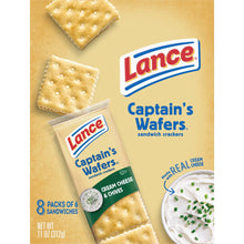 Sandwich Crackers, Captain'S Wafers Cream Cheese and Chives, 8 Packs, 6 Sandwiches Each - Brands For Less USA