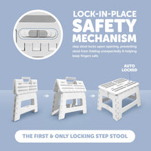 Jool Baby Click N’ Climb Locking Step Stool with Non-Slip Surface and Carry Handle, White