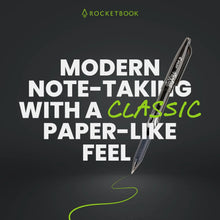 Rocketbook Smart Reusable Core Notebook - Dotted, Executive Size, Black