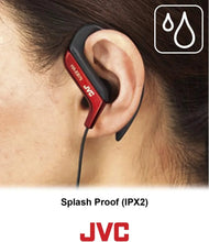 Clip Style Headphone Blue Lightweight and Comfortable Ear Clip. Splash Proof Water resistant Powerful Sound with Bass Boost JVC HAEB75BA
