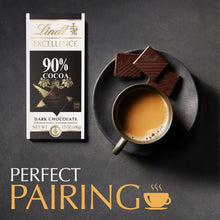 Lindt Excellence, Dark Chocolate, 90% Cocoa, Candy Bar, 3.5 oz, Bar