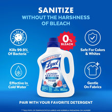 Lysol® Laundry Sanitizer Additive, Laundry Detergent Additive, 0% Bleach, Crisp Linen Scent, 90 oz