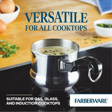 Farberware Classic Series 0.625 Quart Stainless Steel Butter Warmer Melting Pot Induction Compatible, Metal Utensil and Dishwasher Safe, Stainless Steel