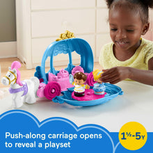 Disney Princess Cinderella’s Dancing Carriage Little People Toddler Playset with Horse & Figures