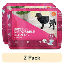 2pack-VibrantLifeDisposableDogDiapersforFemaleDogs-L-12Count-_1 - USA Mega Market
