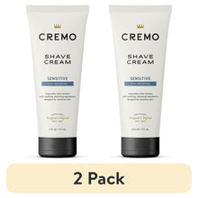 (2 pack) Cremo Sensitive Skin Concentrated Shave Cream, Unscented, 6 fl oz