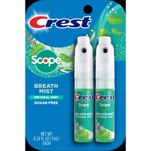 (6 pack) Crest Scope Long Lasting Mint Breath Mist, 0.24 fl oz, 2 ct