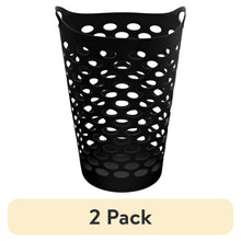Mainstays Flex Carrying Handles Laundry Hamper, Black, Adult