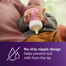 (2 pack) Philips Avent Natural Baby Bottles, Medium Flow, 9oz, Pink, 3-Pack, SCY903/13