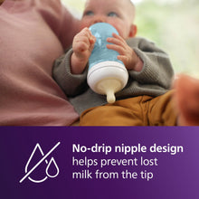 (2 pack) Philips Avent Natural Baby Bottles with Natural Response Nipples (Medium Flow, Flow 3), 9oz, Blue, 3-Pack, SCY903/23