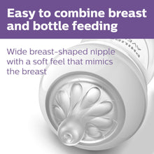 (2 pack) Philips Avent Natural Baby Bottle with Natural Response Nipple, Blue, 4oz, 3pk, SCY900/23