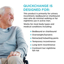 (2 pack) QuickChange Male Maximum Absorbency Incontinence Wrap, One-Size, 8 Count
