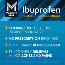 Member's Mark Ibuprofen Pain Reliever and Fever Reducer Tablet, 200 mg, 1200 ct.