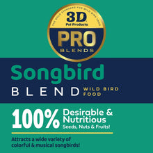3-D Pro Blends Songbird Blend Wild Bird Food, Wild Bird Seeds, 5 Pounds