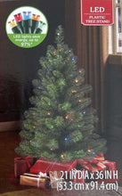 3' Pre-Lit Winston Pine Artificial Christmas Tree with Multicolor LED Lights, by Holiday Time