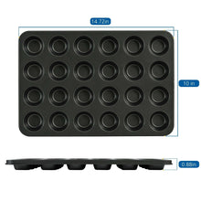 Mainstays 24 Cavity Mini Muffin Pan, Non-Stick Bakeware,1.8 inch Diameter Cups,Gray,Carbon Steel