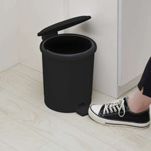 Mainstays Black Plastic Bathroom Trash Can
