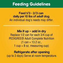 (3 pack) Pedigree Chopped Ground Dinner Turkey & Bacon Flavor Adult Soft Wet Dog Food, (12) 13.2 oz Cans
