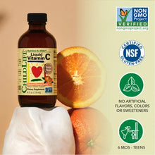 ChildLife Essentials, Liquid Vitamin C, Natural Orange, 4 fl oz (118 ml)