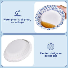 JOLLY CHEF Disposable Paper Bowls,Strong,Soak Proof,Microwave Safe,20 oz,Patterned,150 Count