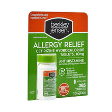 Berkley Jensen Allergy Relief Cetirizine Hydrochloride 10 mg Tablets – 365 Count Antihistamine