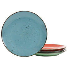 Elama Evelyn 20 Piece Round Stoneware Dinnerware Set in Assorted Colors