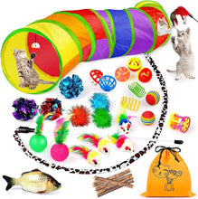 32-PCS-Cat-Toys-Kitten-Toys-Variety-Catnip-Toys-with-Rainbow-Tunnel-Interactive-Cat-Feather-Teas_7095_1 - USA Mega Market