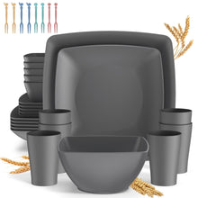 32-Pcs-Wheat-Straw-Square-Dinnerware-Sets-6-Unbreakable-Dish-Sets-Reusable-Plates-Bowls-Sets-Dinner-Plates-Travel-Camping-Cutlery-Set-Dishwasher-Micr_5a448cdb-094d-4b07-9a8e-5eb748a1d - USA Mega Market