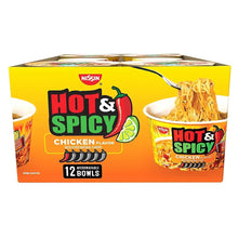 Nissin Foods USA Hot & Spicy Bowl Chicken, 12 pk./3.32 oz.