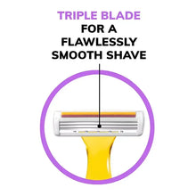 BIC Soleil Simply Smooth Disposable Razor, 3 Blade Womens Razors, 16 ct.