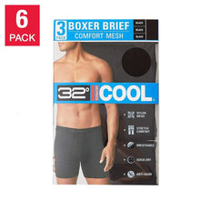 32 Degrees Men's Comfort Mesh Boxer Brief, 6-pack - USA MEGA SHOP