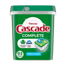 Cascade Complete Dishwasher Pods, Detergent & Soap - Fresh Scent, 93 ct.