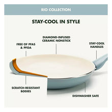 GreenPan Rio 10-Pc. Cookware Set - Blue