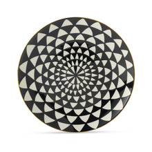 Thyme & Table Medallion 12-Piece Ceramic Dinnerware Set Black and White