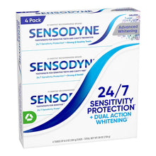 Sensodyne Advanced Whitening Toothpaste, For Sensitive Teeth and Cavity Protection, 4 pk./6.5 oz.