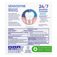 Sensodyne Advanced Whitening Toothpaste, For Sensitive Teeth and Cavity Protection, 4 pk./6.5 oz.