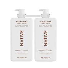 Native Nourishing Body Wash Coconut & Vanilla, 2 pk./36 oz.