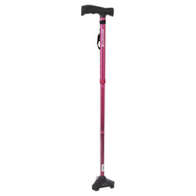 HurryCane Freedom Edition Folding Cane with T Handle, Red