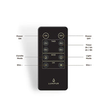 Lumipur Essential Wax Pillar 6 pk. Linen White with Remote