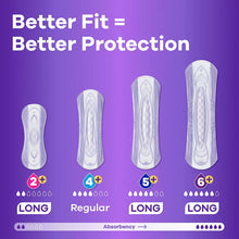 Always Discreet Adult Incontinence Pads, Heavy Absorbency, Long Length, Postpartum Pads, 117 ct.