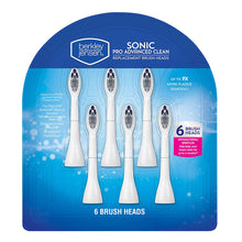 Berkley Jensen Sonic Pro Advanced Clean Replacement Toothbrush Set, 6 ct.